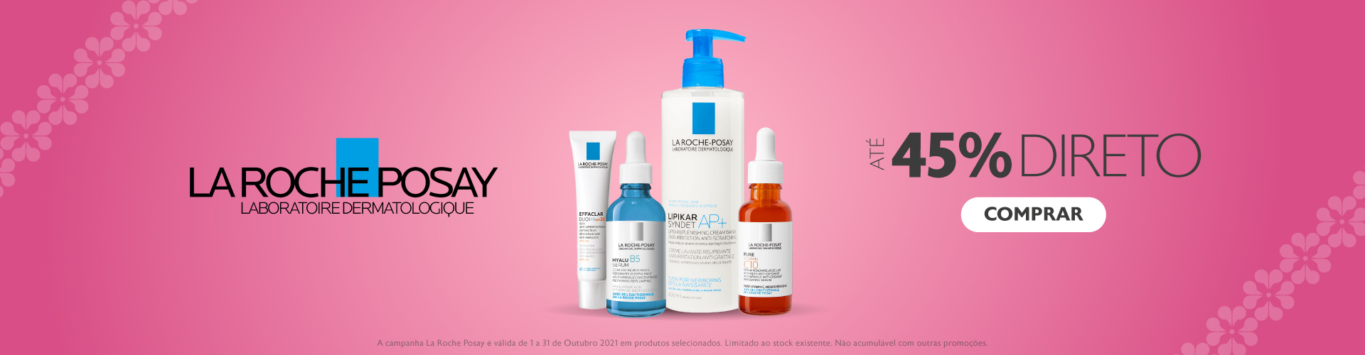 La Roche Posay até 45% La Roche Posay até 45%