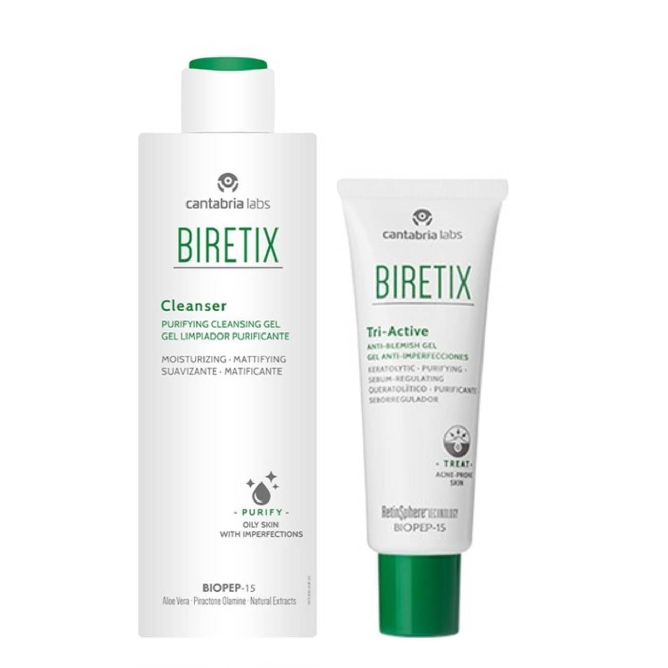 Biretix Pack Anti-Imperfeições Cleanser + Tri-Active Gel