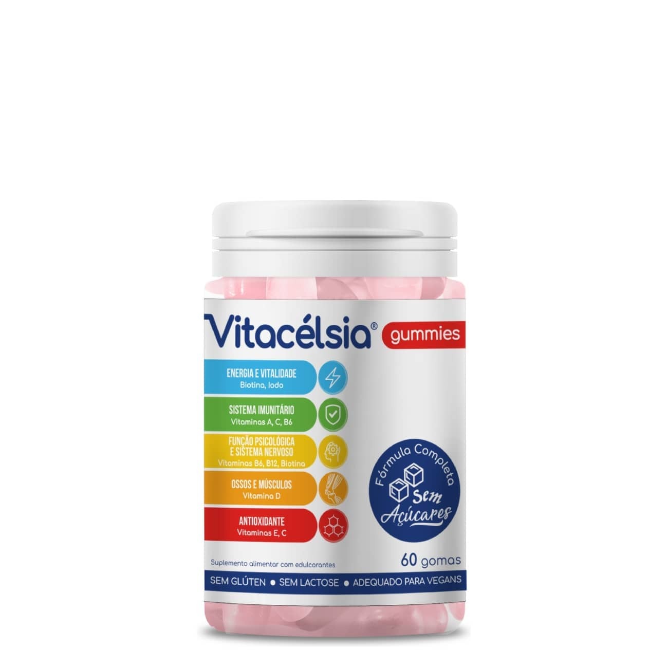 Vitacélsia Gummies Multivitamínico Gomas 60un.