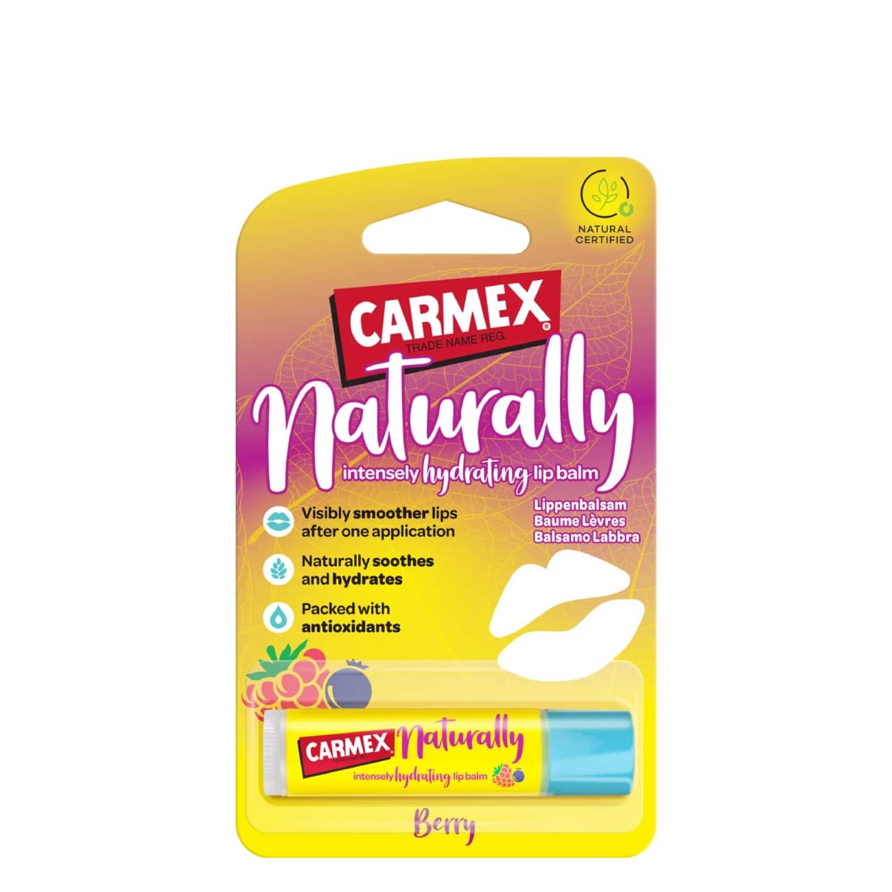 Carmex Naturally Stick Frutos Vermelhos 4.25g