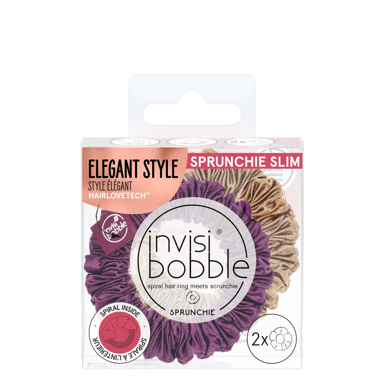 Invisibobble Sprunchie Slim The Snuggle is Real 2un.