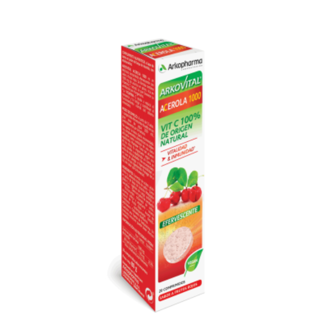 Arkovital Acerola 1000 efervescente 20 comprimidos 