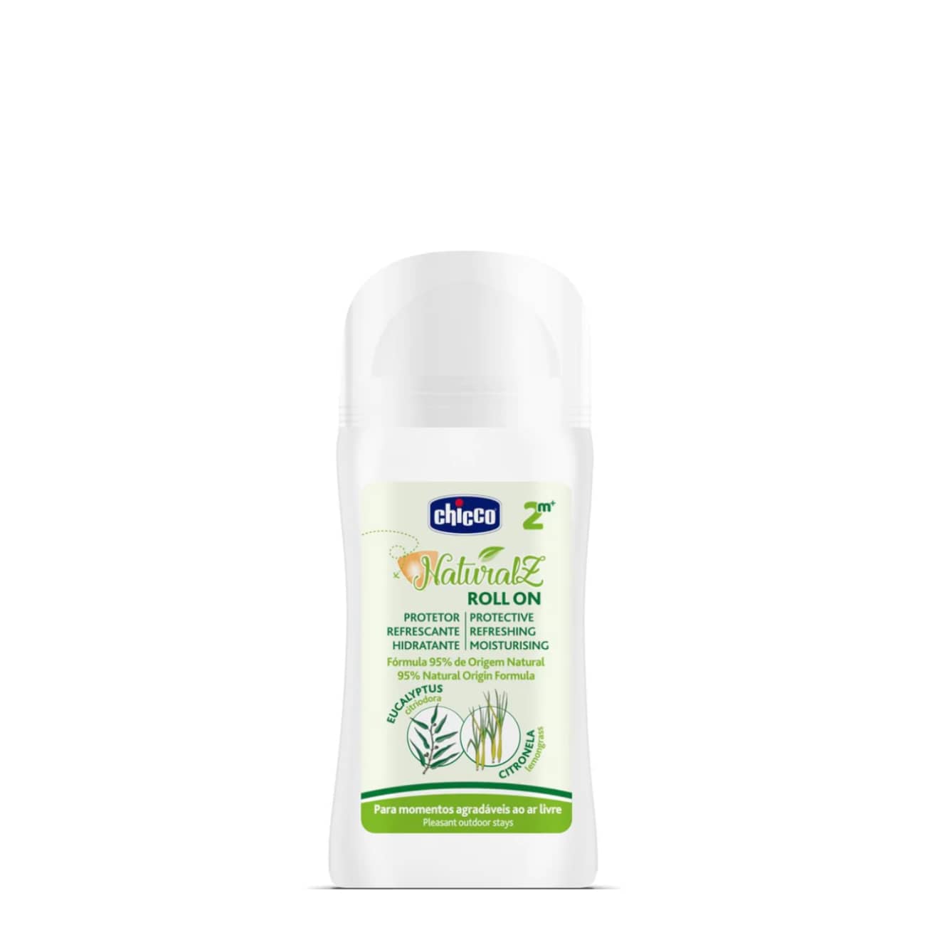 Chicco NaturalZ Roll-On Anti-Mosquitos Refrescante e Protector 2M+ 60ml