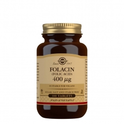 Solgar Folacin Ácido Fólico 400 µg 100 comprimidos