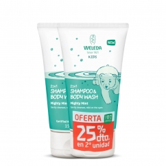 Weleda Kids Duo Shampoo e Gel de Menta Fresca 2x150ml