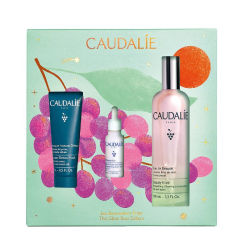 Caudalie Coffret Os Bestsellers Cuidado e Luminosidade Água de Beleza 100ml + Máscara 15ml + Sérum 10ml