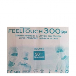 Feeltouch Luvas Cirúrgicas Estéreis c/ Pó Latex Tam. 8 50 Unidades
