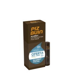 Piz Buin Kit Allergy Creme Rosto SPF50+ Oferta Stick Labial SPF30