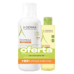 A-Derma Exomega Control Pack Bálsamo Emoliente oferta Óleo Duche