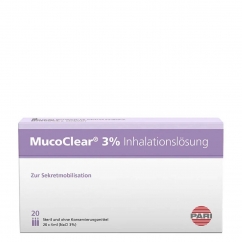 Mucoclear 3% Solução Inalatória Salina Hipertónica Ampolas 20un.