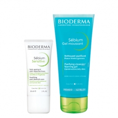 Bioderma Sebium Pack Creme Sensitive + Gel Moussant