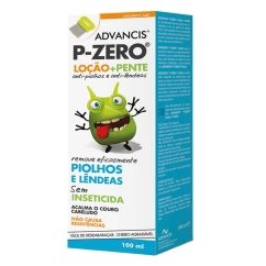 Advancis P-Zero Loção Piolhos 100ml Oferta Pente