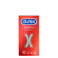 Durex Sensitivo Suave Slim Fit Preservativos 10unid.