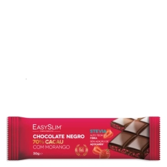 Easyslim Chocolate Negro 70% Cacau com Morango 30g