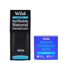 WILD Desodorizante Natural Caixa e Recarga Maresia 40g