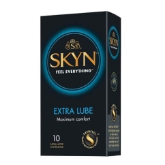 Skyn Extra Lube Preservativos Lubrificados Sem Látex 10un.