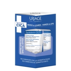 Uriage Bariéderm Cica Pack Creme Mãos + Stick Labial