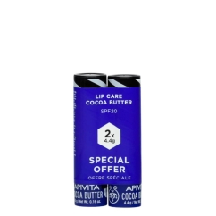 Apivita Lip Care Manteiga de Cacau Duo Stick Labial FPS20 2x4.4g