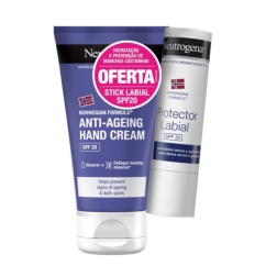 Neutrogena Pack Presente Creme de Mãos Antienvelhecimento + Oferta Stick Labial