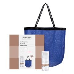Bella Aurora CC Cream Creme Corretor Antimanchas Tom Médio + Bolsa
