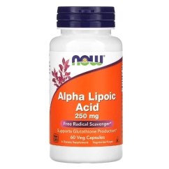 Now Alpha Lipoic 250mg Cápsulas Vegetais 60un.