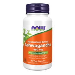 Now Ashwagandha 450mg Cápsulas Vegetais 90un.