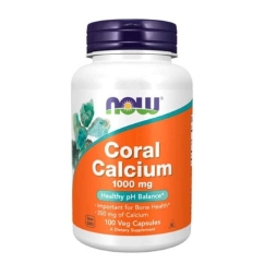 Now Cálcio Coral 1000mg Cápsulas Vegetais 100un.