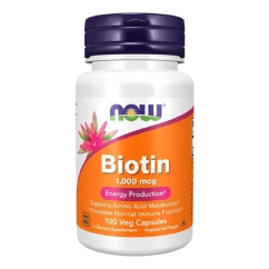 Now Biotina Vitamina H 5000mg Cápsulas Vegetais 60un.