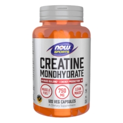 Now Desporto Creatine 750mg Cápsulas Vegetais 120un.
