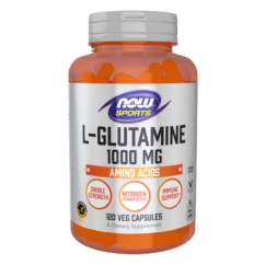Now Desporto L-Glutamine 1000mg Cápsulas Vegetais 120un.