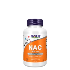 Now Nac-Acetyl Cysteine Cápsulas Função Respiratória e Hepática 100un.