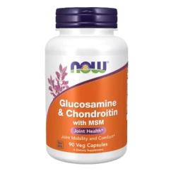 Now Glucosamina, Condroitina E MSM Cápsulas Vegetais 90un.
