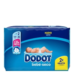 Dodot Bebé Seco T2 Fraldas 4-8kg 40un.