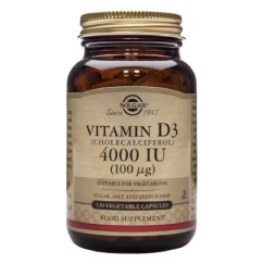 Solgar Vitamina D3 4000UI Cápsulas 120un.