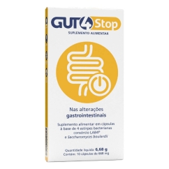 Gut4 Stop Cápsulas para Alterações Gastrointestinais 10un.