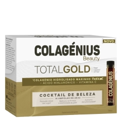 Colagénius Beauty Total Gold Ampolas Firmeza 14un.