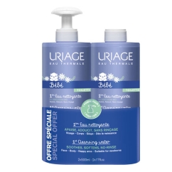 Uriage Bebé 1ère Eau Água de Limpeza Suave Eco Pack 2x500ml