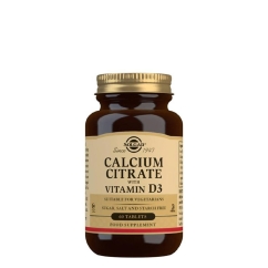 Solgar Citrato de Cálcio + Vitamina D3 Comprimidos Saúde Óssea 60un.