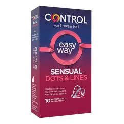 Control Sensual Dots & Lines Easy Way Preservativos 10un.