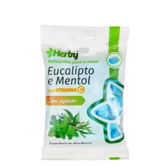 Herby Rebuçados Eucalipto e Mentol com Vitamina C Tosse 60g