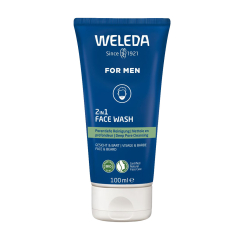 Weleda Gel de Limpeza 2 em 1 Rosto e Barba 100ml