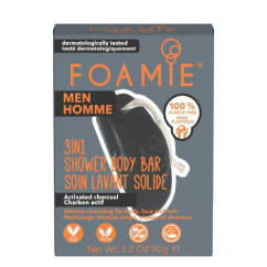 Foamie Men 3-em-1 Bar What a Man Carvão Ativado