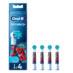 Oral-B Kids Spiderman Recargas para Escova Elétrica 4un.