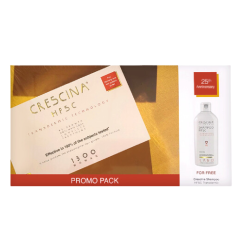 Crescina Transdermic HFSC Tratamento Completo 1300 Mulher 20x3,5ml + OFERTA Shampoo 200ml