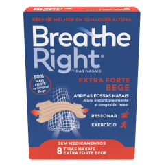 Breathe Right Extra Forte Bege Tiras 8un.