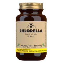 Solgar Clorela 520mg Suplemento Alimentar Desintoxicante Cápsulas 100unid.
