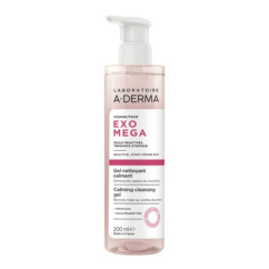 A-Derma Exomega Rosto Gel Desmaquilhante 200ml