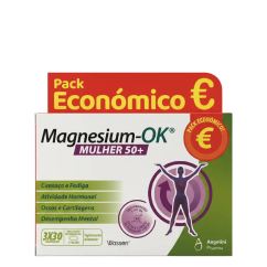 Magnesium-OK Mulher 50+ Vitalidade e Ossos Comprimidos 90un (3x30un.)
