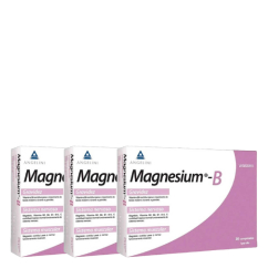 Magnesium B Suplemento Alimentar Vitalidade e Redução do Cansaço Pack 3x30un.