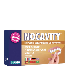 Fimo Nocavity Kit Obturação Dentária Temporária Proteção Emergência 9g
